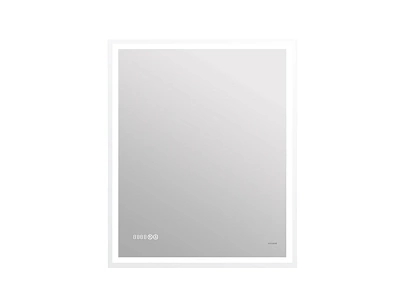 Зеркало с LED подсветкой 70x85 Cersanit 080 design pro часы с антизапотеванием