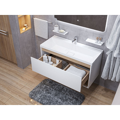 Тумба подвесная MIRSANT Scandy 100 УТ000080061 (раковина Style 100, 262524)