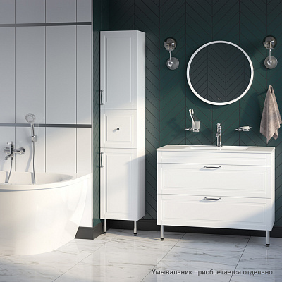 Тумба с раковиной Iddis Oxford 100 OXF10W1i95 белый