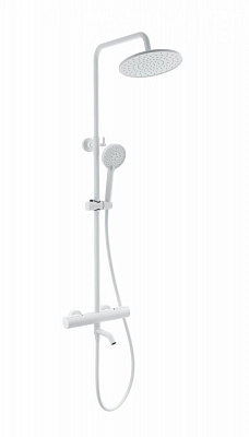 Душевая система с термостатом Wonzon & Woghand INN 2, Белый матовый WW-A3006-T1-MW