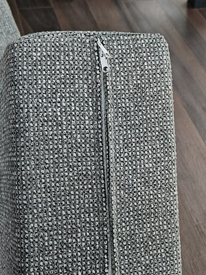 Диван на каркасе из бамбука с подушками Nature Bamboo+ Grey Fabric 1340 FN-060D-1