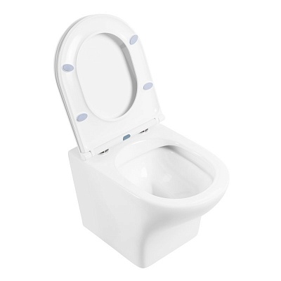 Унитаз подвесной безободковый с креплением Belbagno KRAFT BB064CHR
