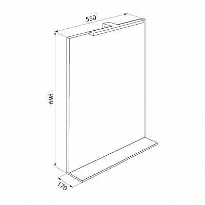Зеркало Iddis Custo 55 US55W0i98