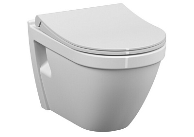 Инсталляция с унитазом VitrA S50 9003B003-7203 комплект 4 в 1 с сиденьем микролифт безободковый цвет клавиши глянцевый белый