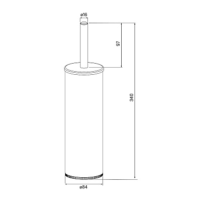 Ерш IDDIS Optima Home BRUBL0i47, черный