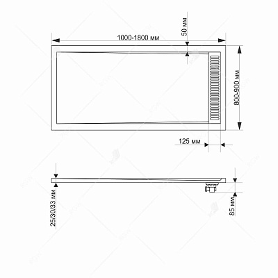 Душевой поддон RGW STM-G
