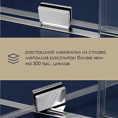 Душевое ограждение WasserKraft  Berkel 100*200 48P12