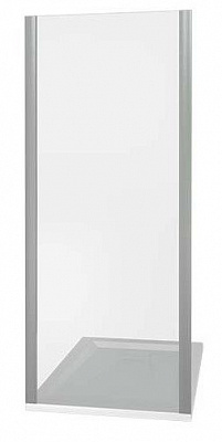 Душевая перегородка 90х190 GoodDoor LITE SP-90-C-B, черный профиль