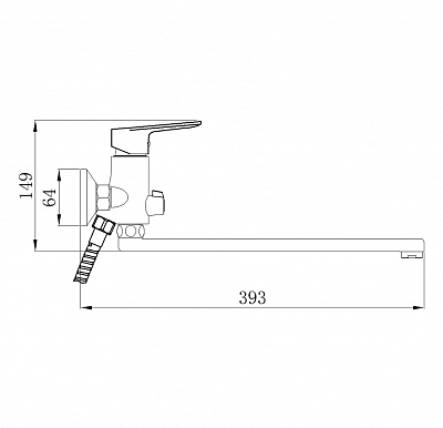 Смеситель для ванны РМС SL131-006E