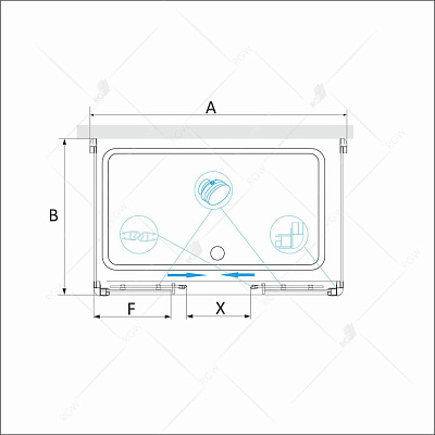 Душевой уголок RGW PA-41 P (PA-11 + 2Z-01)