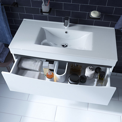 Тумба с раковиной IDDIS Cloud 100 см CLO10WFi95K