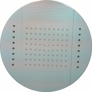 Душ верхний круглый 250 мм с подсветкой белый пластик