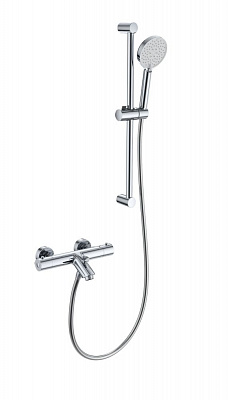 Смеситель для ванны с душевым гарнитуром и термостатом Wonzon & Woghand, Хром WW-C2002-A-CR