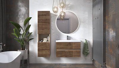 Тумба навесная под раковину Mondi 800-0-2 Velvex Madera Classica Slim