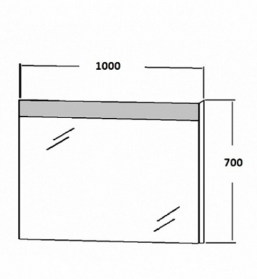 Комплект мебели DURAVIT (L-Cube, Ligght and Mirrors) 984*459 белый LC61782222