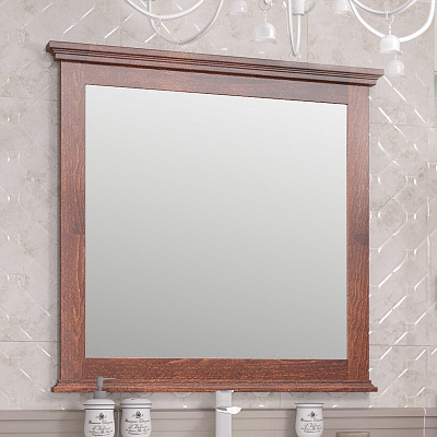 Зеркало Палермо 80, цвет светлый орех