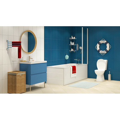 Ванна стальная ANTIKA 130х70 А-20001 белая орхидея (с опорной подставкой ОР-21200)