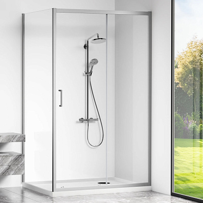 Душевая перегородка 70х190 GoodDoor Cube SP-70-C-CH 70 хром КУ00007