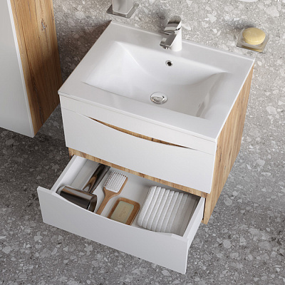 Тумба подвесная с умывальником Iddis Cloud CLO60Y0i95K