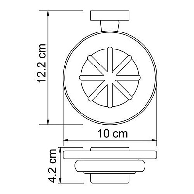 Мыльница стеклянная WasserKRAFT Lippe K-6529