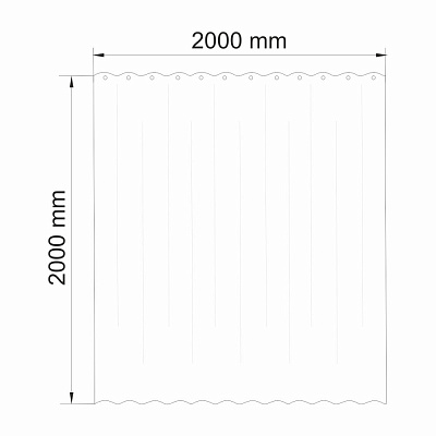 Шторка для ванной комнаты WasserKRAFT Oder SC-30502