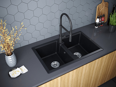 Мойки для кухни IT-GRANIT Paulmark Tandem 80/2 PM238150-BLM