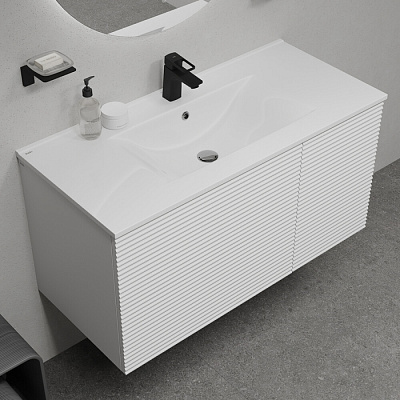 Тумба с умывальником (0131000i28) подвесная 100 см, белый, IDDIS Bild BIL10W0i95K