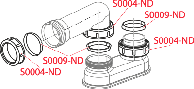 Гидрозатвор AlcaPlast A53-6/4"