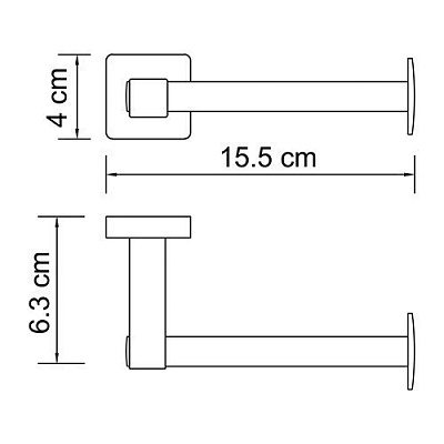 Держатель для туалетной бумаги WasserKRAFT Lippe K-6596