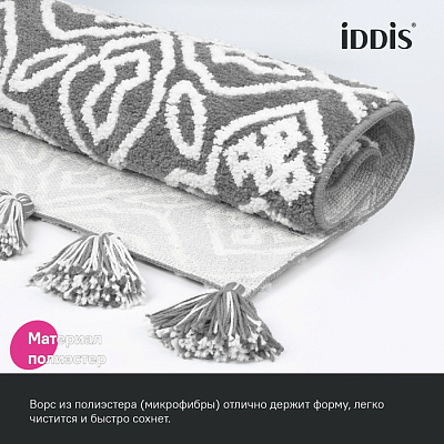 Коврик для ванной комнаты с кисточками Iddis Décor DT01P58i12