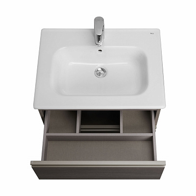 Тумба под раковину Roca The Gap 60 городской дуб 2 ящика A857397402