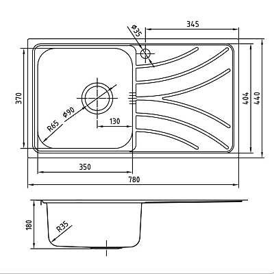 Мойка из нержавеющей стали Iddis Arro S ARR78PLi77