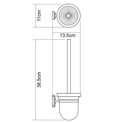 Щетка для унитаза WasserKRAFT Oder K-3027