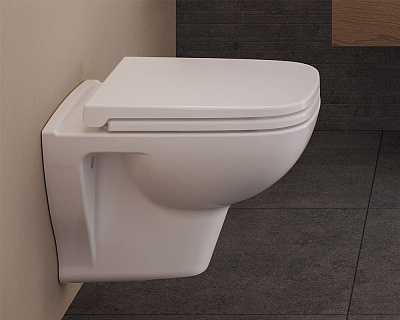Подвесной безободковый унитаз Vitra S20, антибактериальная глазурь, 7508B003-0075