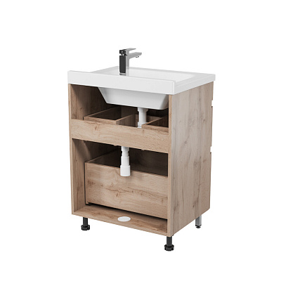 Тумба напольная MIRSANT Karelia 60 (под ум-к Simple 60, 269752)