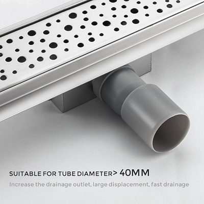 Душевой трап Gappo G87007-2 нерж.сталь 70*700мм