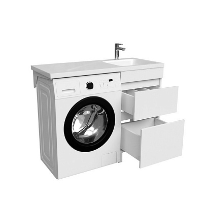 Тумба с раковиной для стиральной машины IDDIS Optima Home 110 см OPH11RBi95K