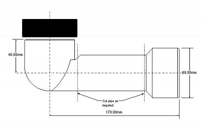 Трап для писуара HCUB50 50мм