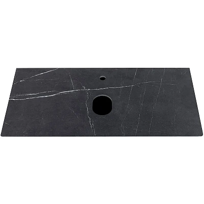 Столешница 100см La Fenice Granite Black Olive Light Lappato FNC-03-VS03-100 черная