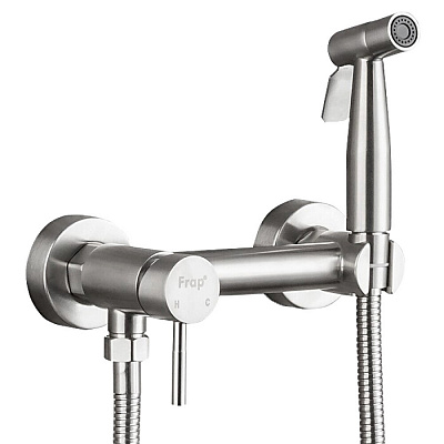 Гигиенический душ со сметителем сатин FRAP F7503-5