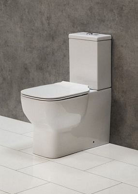 Сиденье быстросъемное дюропласт soft close металлическое крепление Belbagno VASO  BB127SC