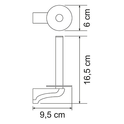 Держатель для туалетной бумаги WasserKRAFT Kammel K-8397 хром